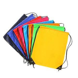 กระเป๋าเป้สะพายหลังพับได้แบบมีเชือกผูก ทำจากโพลีเอสเตอร์ พิมพ์ลายได้ตามต้องการ ใช้ซ้ำได้ เหมาะสำหรับของขวัญส่งเสริมการขาย ของที่ระลึกสำหรับการเดินทาง ใช้ในโรงเรียน ช้อปปิ้ง และใช้ในชีวิตประจำวัน - Product Image 2