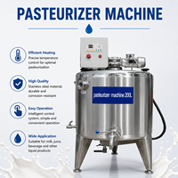 Pasteurisateur commercial en acier inoxydable de 100 L, cuve de pasteurisation industrielle pour jus avec agitateur