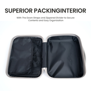 Maleta <span class=keywords><strong>de</strong></span> Maquillaje con Ruedas, Ecológica, Moderna, Ligera, Impermeable, <span class=keywords><strong>de</strong></span> ABS y Poliéster, Unisex, con Cierre <span class=keywords><strong>de</strong></span> Cremallera - Product Image 4