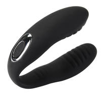 Vibrateur en forme de U portable, double stimulation, stimulateur du point G et du clitoris, silicone rechargeable, étanche, jouets sexuels pour adultes pour femmes
