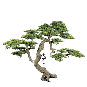 Grande 1.5m di simulazione realistica vecchio albero di pino nero foglie di decorazione artigianale per interni finto impianto artificiale commerciale - Product Image 1