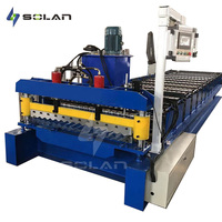 Máquina de fabricación de paneles de chapa corrugada automática de alta velocidad para techos, formación de azulejos con componentes de núcleo de Motor de rodamiento de engranajes