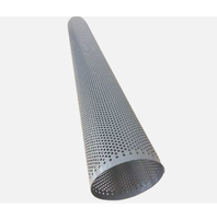 Tube en maille d'acier inoxydable de 0,03 cm d'épaisseur, cylindre perforé rond, filtre pour liquide, pour pompe et composants de moteur