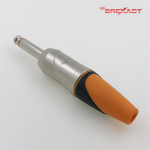 SREXACT SP102X-POG TS 1/4 ขั้วต่อปลั๊กโมโน 6A ขั้วต่อโทรศัพท์แบบตัวผู้ใช้งานง่าย วัสดุหน้าสัมผัสทองแดง วัสดุโลหะผสมสังกะสี - Product Image 5