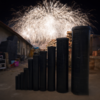 Feux d'artifice Salute, Pétards, Tube de mortier en fibre de verre de 4 pouces pour spectacles pyrotechniques de Noël et du Nouvel An, Coups de canon et coquilles de présentation