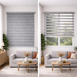 High Quality Window Blinds Roller Shade Double Layer Day and Night Smart Electric Motorized Zebra Blind - Product Image 1