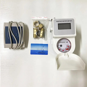 Iot từ xa đọc 1 inch 40 mét contador de Agua LCD hiển thị máy bay phản lực duy nhất thông minh trả trước Đồng hồ nước với thẻ IC - Product Image 3