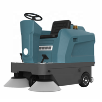 Balayeuse autoportée industrielle Everlift M-1250, aspirateur électrique pour voirie et routes, machine de nettoyage automatique pour entrepôts