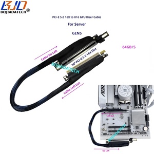 90 độ <span class=keywords><strong>PCI</strong></span> <span class=keywords><strong>Express</strong></span> Gen5 <span class=keywords><strong>PCI</strong></span>-E 5.0 <span class=keywords><strong>16X</strong></span> đến X16 Card đồ họa Riser Cáp 40cm 50cm 60cm 80cm cho l40s A100 H100 ai máy chủ - Product Image 1