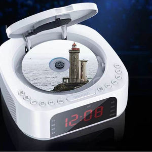 Reproductor de CD de Escritorio con Carga Inalámbrica, Función de Despertador, Reproductor de Audio Multifunción, Entretenimiento en el Hogar, Reproductor de CD con Bluetooth - Product Image 5