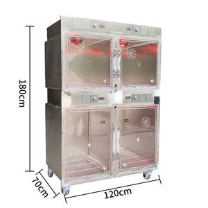 Maison pour chat en acier inoxydable, <span class=keywords><strong>chenil</strong></span> pour chien à 4 portes pour traitement - Product Image 1