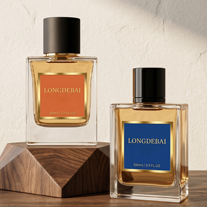 Wholesale Unisex Square Crimp Perfume Glass <b>Bottle</b> 30ml 50ml 100ml Luxury Empty Perfume <b>Bottle</b> With Magnetic Lid - Product Image 1