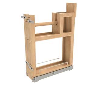 Panier organisateur de cuisine en bois carré durable avec amélioration du rangement Fabriqué au Vietnam - Product Image 1