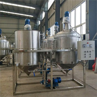 Goudzwaartekracht Raffinage Machines Zonnebloemolie Dubbele Raffinage Verwerkingsmachine Palmpit Olieraffinage Machine