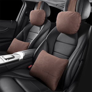 Almohada de Soporte para Cabeza y Cuello de Coche, Soporte Lumbar de Seda para Maybach, Audi, Mercedes Benz, Interior 02, Reposacabezas Maybach - Product Image 3