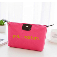 Tas Kosmetik OEM Grosir Mini Tahan Air Wanita Custom Pouch Kosmetik Perjalanan Tas Perlengkapan Kecantikan Nylon Novation