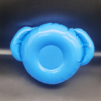 Support flottant gonflable transparent en PVC personnalisé pour bouteille de vin, motif éléphant, style campagnard, pour fête estivale et piscine, vente en gros