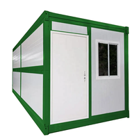 Maison mobile préfabriquée pliable prête à l'emploi, isolée, livrée en conteneur