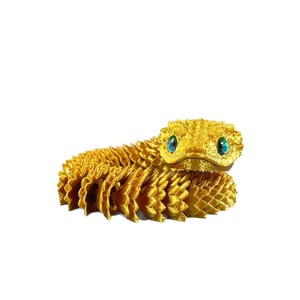 Jouets anti-stress en forme de serpent imprimés en 3D, serpent stéréoscopique rotatif, ornement de bureau, décoration de la maison, figurine d'animal, décoration de voiture - Product Image 2