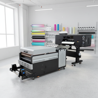 Imprimante industrielle DTF PrintVision 24 pouces à jet d'encre pour films PET avec agitateur et four de séchage DTF tout-en-un