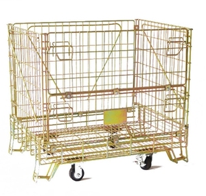 1000KG Q235 Galvanized stackable industry collapsible storage large wire containers