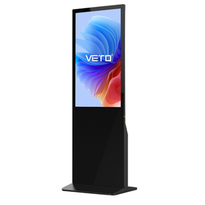 Kiosque publicitaire numérique Veto LCD 43 pouces sur pied avec lecteur vidéo et écran tactile IR - Product Image 1