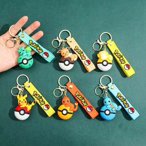 80 Tipos de Llaveros de Goma 3D de Anime Pokémon, Colgantes de PVC de Dibujos Animados, Pikachu, Gengar, Charmander, Eevee, Llavero de Silicona de Pokémon - Product Image 2