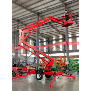 ลิฟต์ยกบูมลิฟต์ยกรถแบบดึงได้ระบบไฮดรอลิกไฟฟ้า200กก. รองรับน้ำหนักได้10ม.-24ม. เสถียรภาพสูง - Product Image 3