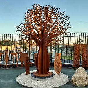 Sculpture d'arbre en métal pour aire de jeux, équipement de parc d'attractions pour parc d'aventure, centre commercial et paysage de site touristique - Product Image 3
