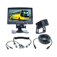 Sistema de cámara de marcha atrás de alta resistencia AHD de 7 pulgadas, Monitor de camión, pantalla IPS, Kits de cámara de visión trasera para autobús escolar