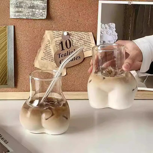 Seaygift artisanat créatif personnalisé drôle cul verre café tasses à thé mignon sexy haute borosilicate bière boisson froide tasse en verre - Product Image 2