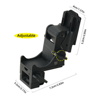 Support de casque tactique réglable et durable en alliage d'aluminium pour lunettes de vision nocturne