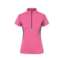 Chemise d'équitation en jersey rose M125 Custom Made High Quality Sport Fashion pour femmes Outdoor