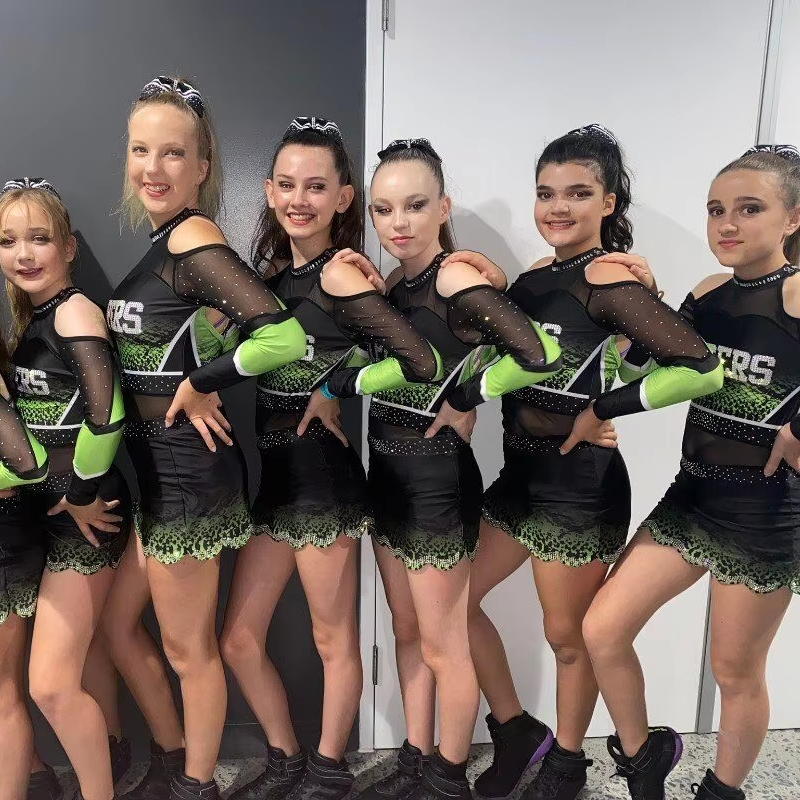 Purple Cheerleading Uniform Kids Cheerleader Costumes