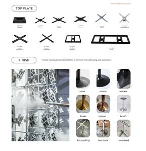 Base de table de bistro en fonte Lifepursue - Product Image 5