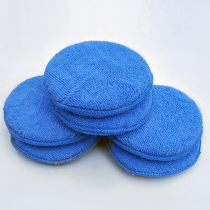 Coche azul depilación pulido aplicador <span class=keywords><strong>esponja</strong></span> almohadillas de microfibra de <span class=keywords><strong>esponja</strong></span> para Auto depilación con cera - Product Image 3