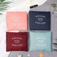 Sac de voyage pliable et léger en tissu Oxford, imperméable, multi-usages, avec fermeture éclair et logo personnalisé, idéal pour le rangement en gros