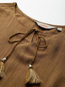 Cravate Cou Rayé Kurta viscose Kurta Produit en vrac Vêtements personnalisés pour femmes - Product Image 2