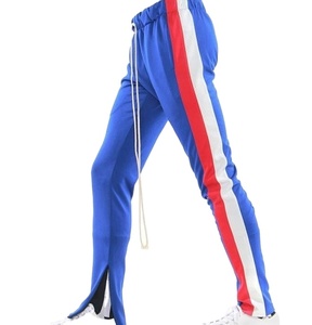 กางเกงกีฬาลายทางมีซิปสำหรับผู้ชาย,พร้อมโลโก้ออกแบบได้เอง - Product Image 3