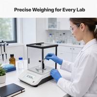 Balance analytique de laboratoire à écran tactile avec calibration interne