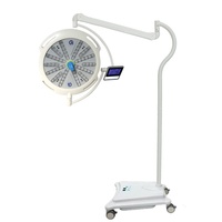 Mobile LED-OP-Leuchte mit Notfallbatterie - Stand-OP-Lampe für Krankenhaus, Klinik und Chirurgie