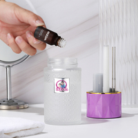 Diffuseur d'huiles essentielles en verre en gros, décoratif, aromathérapie, brume fraîche, logo personnalisé, étiquette privée, portable pour voiture, durable