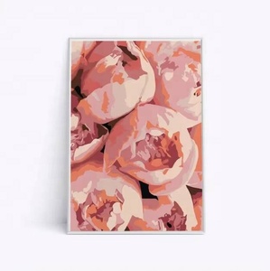 Kit de Pintura por Números de Peonías Rosas, Pintura DIY de Flores, Kit de Pintura por Números, Pinturas de Naturaleza Muerta para el Hogar, para Adultos - Product Image 3
