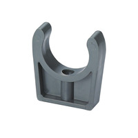 Collier de serrage en U en plastique gris blanc pour tuyau Upvc