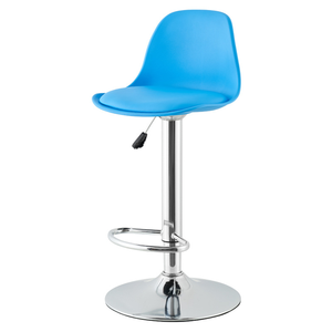 Chaises de <span class=keywords><strong>bar</strong></span> pivotantes modernes de luxe en cuir PU, tabourets de comptoir de restaurant design, tabourets scandinaves à vérin à gaz - Product Image 1