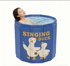 Baignoire pliante portable individuelle en PVC <span class=keywords><strong>de</strong></span> haute qualité, capacité 60+ gallons, pour hommes, enfants et tous les âges - Product Image 6