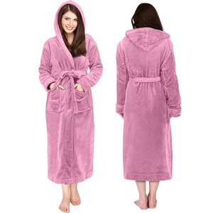 Peignoirs de luxe personnalisés pour hôtel et <span class=keywords><strong>spa</strong></span>, en flanelle douce et polaire, pour homme et femme - Product Image 5