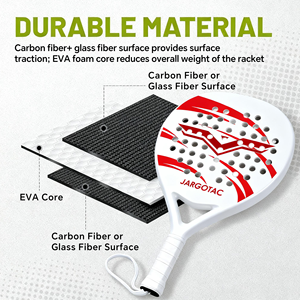 مضارب <span class=keywords><strong>Padel</strong></span> الرياضية للتنس Raquetas Eva Core 3K/12K/18K/Kvl من ألياف الكربون مخصصة Paletas De <span class=keywords><strong>Padel</strong></span> مضارب - Product Image 2