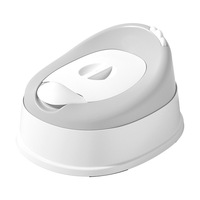 Chaise de toilette portable pour enfants avec garde-corps avant surélevé, couvercle amovible, toilette d'apprentissage en plastique pour garçons et filles, utilisation en voyage