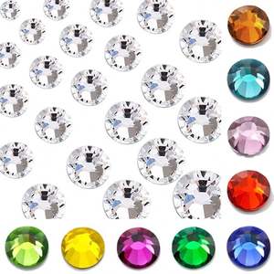 Piedras de Estrás Planas Termoadhesivas, Aplicador de Piedras de Estrás Termoadhesivas, Piedras de Estrás Decorativas para Vestidos de Noche, Bolsos, Camisetas, Sujetadores, <span class=keywords><strong>Zapatos</strong></span> - Product Image 3